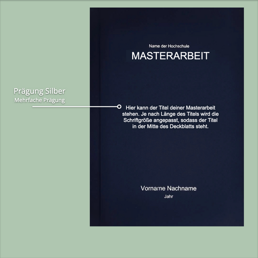 Masterarbeit drucken und binden